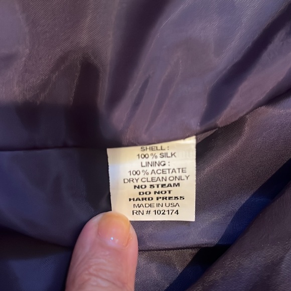 Flores&Flores sleeveless top and jacket set. Size 6. Deep purple. - Picture 10 of 10